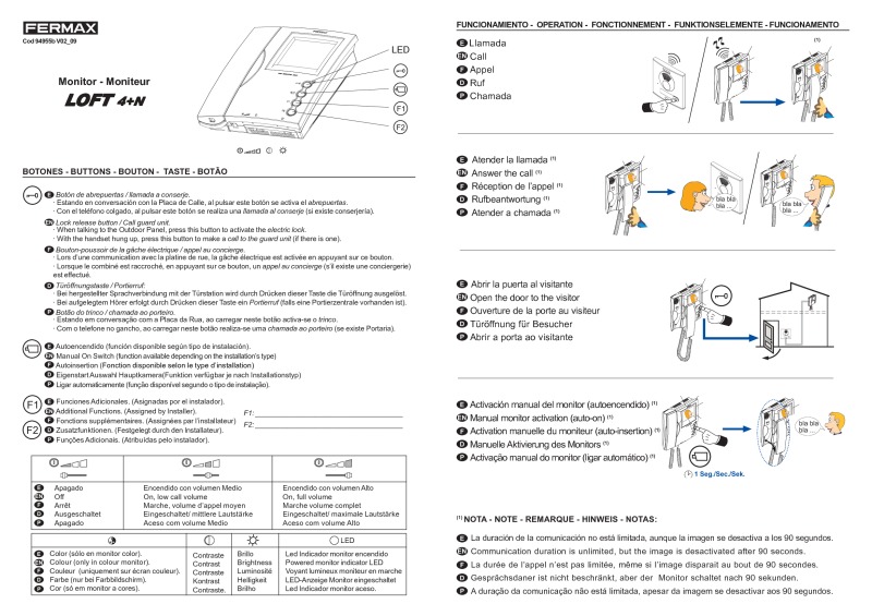 Fermax loft manual